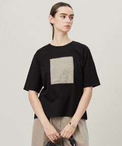 【日本製・接触冷感・UVケア・洗える】ペイズリーレノクロス TEE