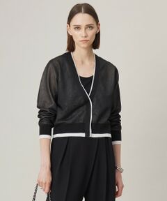 ICB / アイシービー ニット・セーター | 【洗える】 シアーレイヤードカーディガン