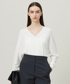 ICB / アイシービー ニット・セーター | 【洗える】シンセティックハイゲージ Vネックニット