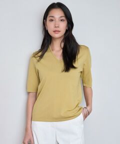 ICB / アイシービー ニット・セーター | 【洗える】シンセティックハイゲージ 半袖ニット