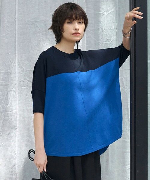 ICB/アイシービー 【人気のため新色追加・接触冷感・UVカット・洗える】 VIS/NYハイゲージ プルオーバー ネイビー×ブルー系 XS ICB/アイシービー 【人気のため新色追加・接触冷感・UVカット・洗える】 VIS/NYハイゲージ プルオーバー ネイビー×ブルー系 XS