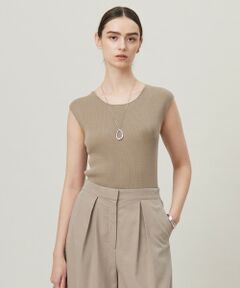 ICB / アイシービー ニット・セーター | 【洗える】オーガニックコットンリブ ノースリーブニット