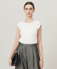 ICB / アイシービー ニット・セーター | 【洗える】オーガニックコットンリブ ノースリーブニット