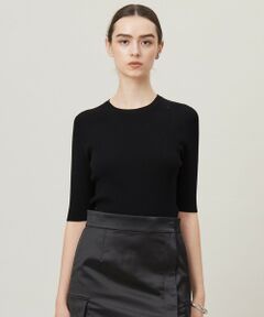 ICB / アイシービー ニット・セーター | 【洗える】ハイゲージリブベーシック プルオーバーニット