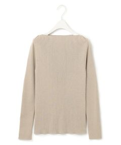 ICB / アイシービー ニット・セーター | 【9/8〜9/25期間限定・完全受注生産】ICBロゴプレート付きエクストラファインメリノリブ ボートネックニット