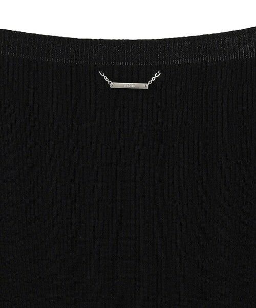 ICB / アイシービー ニット・セーター | 【9/8〜9/25期間限定・完全受注生産】ICBロゴプレート付きエクストラファインメリノリブ ボートネックニット | 詳細3