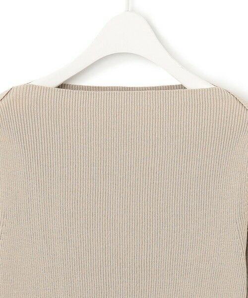 ICB / アイシービー ニット・セーター | 【9/8〜9/25期間限定・完全受注生産】ICBロゴプレート付きエクストラファインメリノリブ ボートネックニット | 詳細4