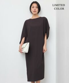 【美品】ICB アイシービー ストレッチワンピース ブラック M 日本製 セール】 【接触冷感・UVカット・速乾・洗える】マット