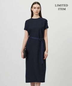 【WEB限定・接触冷感・UVケア・速乾・防シワ・洗える】 FluidBackSatin  ワンピース