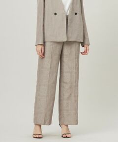 ICB / アイシービー その他パンツ | 【日本製・洗える】ペイズリーレノクロス ワイドストレートパンツ