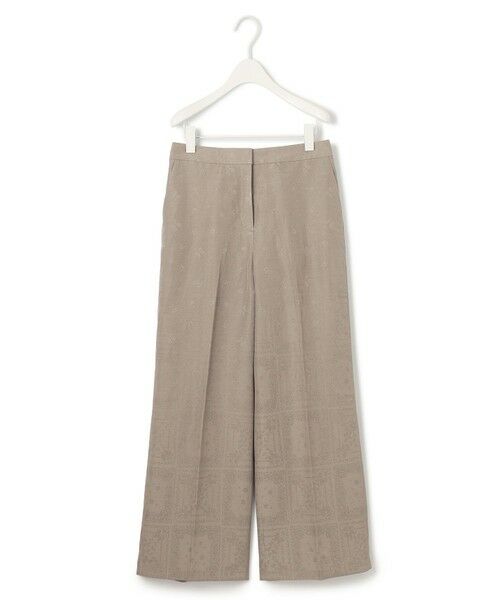 ICB / アイシービー その他パンツ | 【日本製・洗える】ペイズリーレノクロス ワイドストレートパンツ | 詳細4