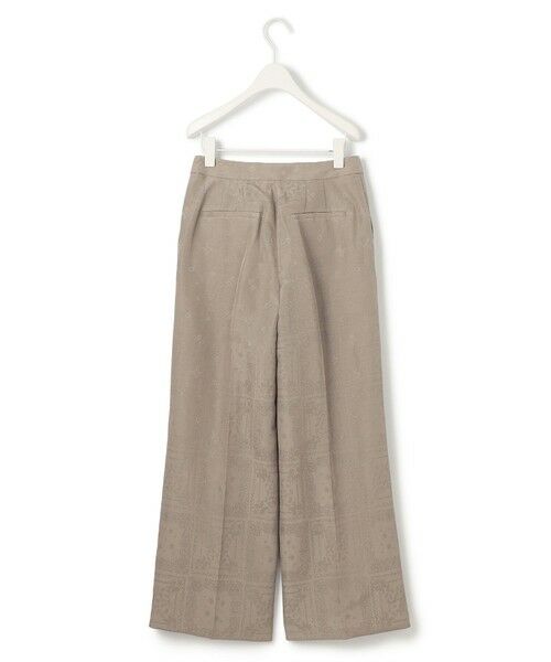 ICB / アイシービー その他パンツ | 【日本製・洗える】ペイズリーレノクロス ワイドストレートパンツ | 詳細5