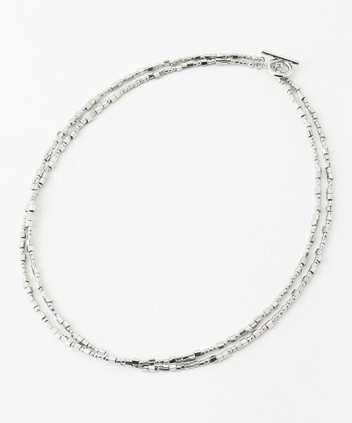 ICB/アイシービー ビーズネックレス シルバー系 F ICB/アイシービー ビーズネックレス シルバー系 F