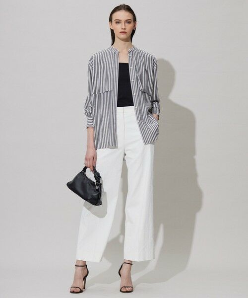 ICB / アイシービー シャツ・ブラウス | 【洗える】キュプラローンストライプ シャツ | 詳細15
