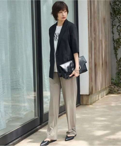 ICB / アイシービー テーラードジャケット | 【洗える】Peラミーシアータフタジャケット | 詳細13