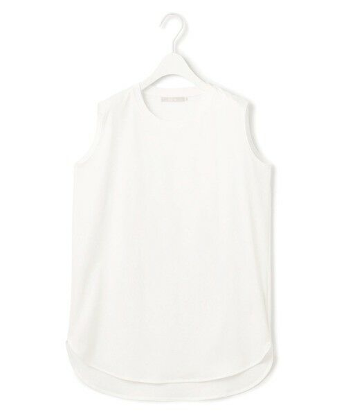 ICB/アイシービー 【接触冷感・洗える】コンパクトスムース ノースリーブ Tシャツ オフホワイト系 XS ICB/アイシービー 【接触冷感・洗える】コンパクトスムース ノースリーブ Tシャツ オフホワイト系 XS