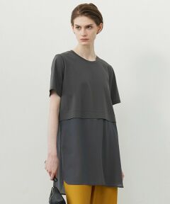 ICB / アイシービー カットソー | 【人気のため新色追加・UVケア・洗える】シアージャージーコンビ カットソー