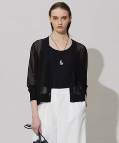 ICB / アイシービー カーディガン・ボレロ | 【洗える】ドライシアーカーディガン