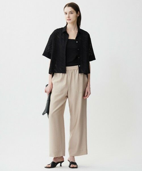 ICB / アイシービー その他パンツ | 【人気のため新色追加・接触冷感・洗える】 ワッシャーツイル ワイドストレートパンツ | 詳細9