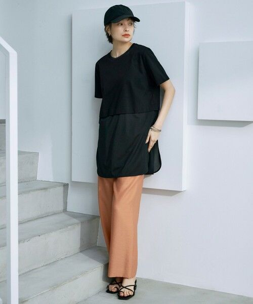 ICB / アイシービー その他パンツ | 【人気のため新色追加・接触冷感・洗える】 ワッシャーツイル ワイドストレートパンツ | 詳細19