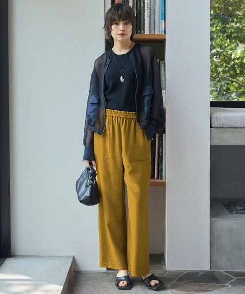 ICB / アイシービー その他パンツ | 【人気のため新色追加・接触冷感・洗える】 ワッシャーツイル ワイドストレートパンツ | 詳細26