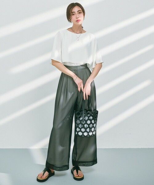 ICB / アイシービー その他パンツ | 【洗える】 シアーレイヤードパンツ | 詳細1