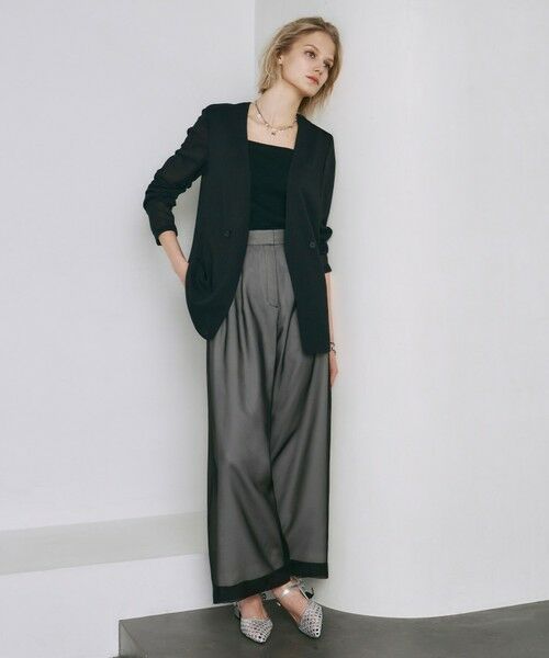 ICB / アイシービー その他パンツ | 【洗える】 シアーレイヤードパンツ | 詳細3