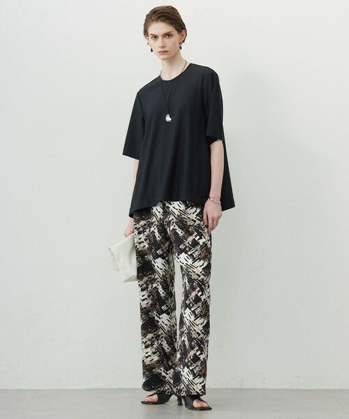 ICB / アイシービー その他パンツ | 【洗える】 ブラッシュプリント ワイドパンツ | 詳細2