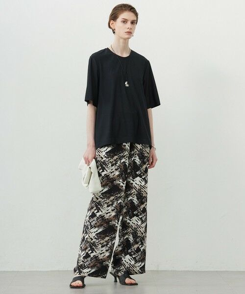 ICB / アイシービー その他パンツ | 【洗える】 ブラッシュプリント ワイドパンツ | 詳細3