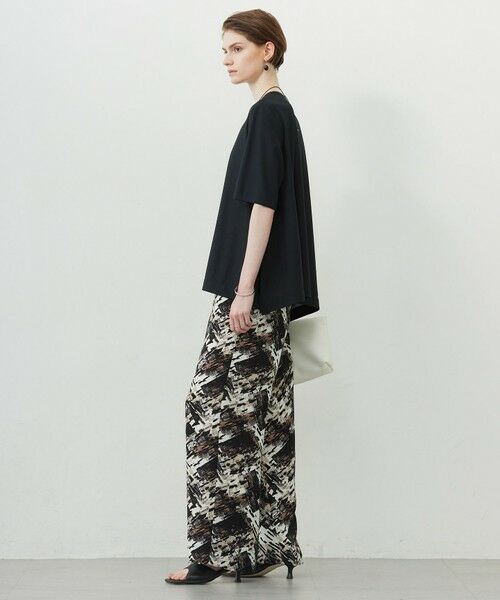 ICB / アイシービー その他パンツ | 【洗える】 ブラッシュプリント ワイドパンツ | 詳細4