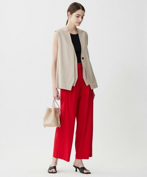 ICB / アイシービー ベスト | 【接触冷感・UVカット・洗える】 T/Rドライリネン ジレ | 詳細5