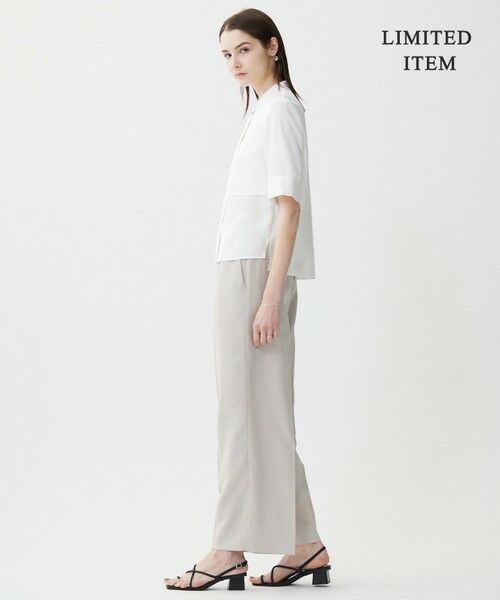 ICB / アイシービー シャツ・ブラウス | 【WEB限定・接触冷感・速乾・洗える】シルキーツイル 半袖クロップドシャツ | 詳細3