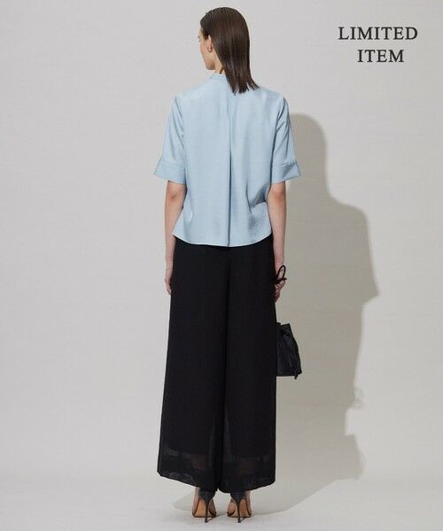 ICB / アイシービー シャツ・ブラウス | 【WEB限定・接触冷感・速乾・洗える】シルキーツイル 半袖クロップドシャツ | 詳細11