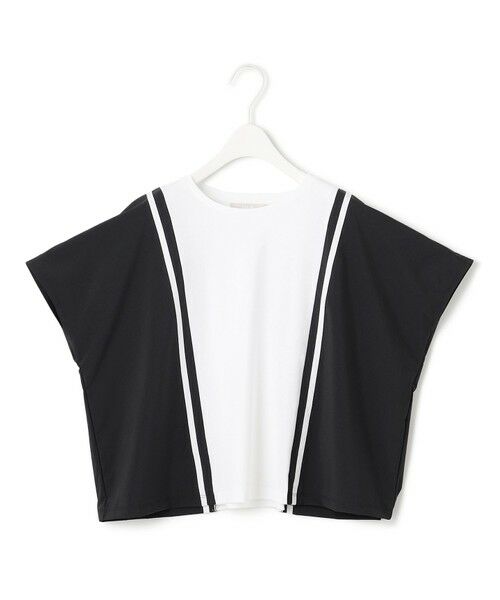ICB / アイシービー カットソー | 【接触冷感・UVケア・洗える】シルケットスムースコンビ バイカラーカットソー | 詳細3