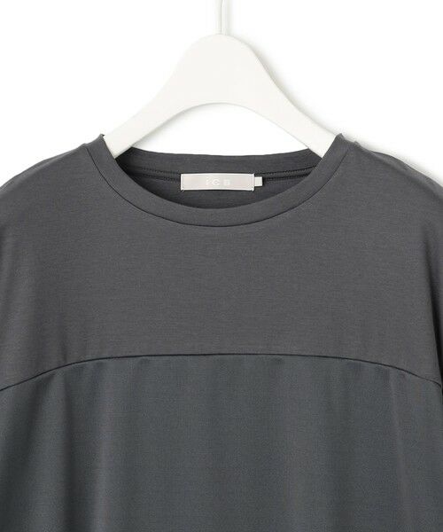 ICB / アイシービー カットソー | 【接触冷感・UVケア・洗える】シルケットスムースコンビ Tブラウスカットソー | 詳細10