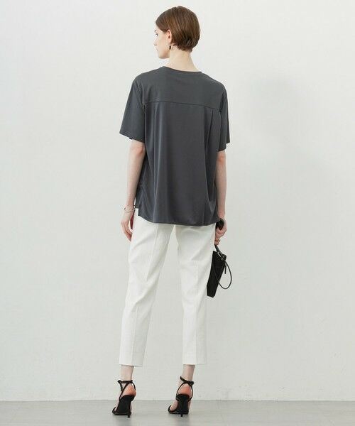 ICB / アイシービー カットソー | 【接触冷感・UVケア・洗える】シルケットスムースコンビ Tブラウスカットソー | 詳細7