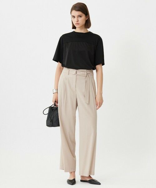 ICB / アイシービー カットソー | 【接触冷感・UVケア・洗える】シルケットスムースコンビ Tブラウスカットソー | 詳細15