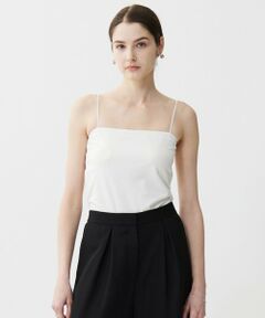 ICB / アイシービー キャミソール・チューブトップ | 【接触冷感・UVケア・速乾・洗える】カップ付きサテンキャミソール