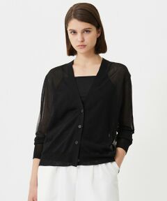 ICB / アイシービー カーディガン・ボレロ | 【洗える】 マーセライズコットンシアー カーディガン