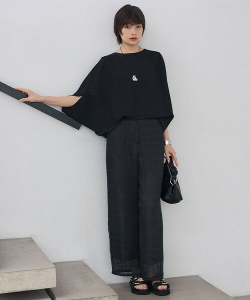 ICB / アイシービー その他パンツ | スクエアチェックレノクロス ワイドストレートパンツ | 詳細14