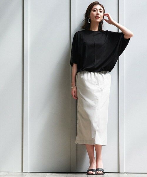 ICB / アイシービー ミニ・ひざ丈スカート | 【撥水・UVケア・洗える】 プルーフ4WAYタフタ スカート | 詳細1