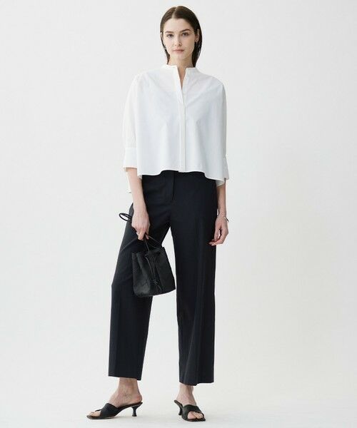 ICB / アイシービー シャツ・ブラウス | 【接触冷感・UVカット・洗える】ヴィンテージスパンブロード バンドカラーシャツ | 詳細2