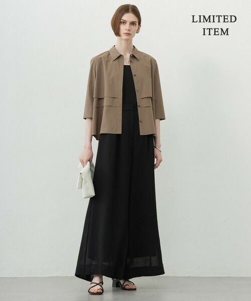 ICB / アイシービー シャツ・ブラウス | 【WEB限定・洗える】クリーンブロード クロップドシャツ | 詳細1