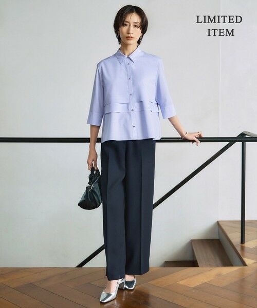 ICB / アイシービー シャツ・ブラウス | 【WEB限定・洗える】クリーンブロード クロップドシャツ | 詳細4