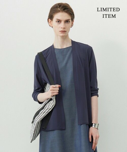 ICB / アイシービー カーディガン・ボレロ | 【WEB限定・接触冷感・洗える】PINION ショートカーディガン(ブルーグレー系)