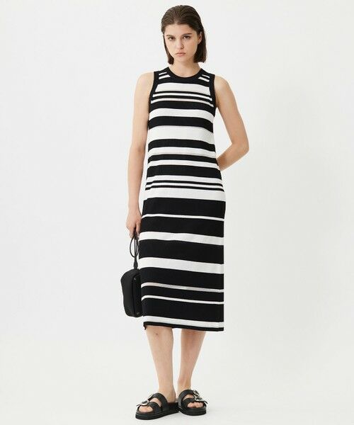 ICB / アイシービー ミニ丈・ひざ丈ワンピース | 【洗える】 マルチボーダーワンピース | 詳細10