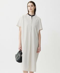 ICB / アイシービー ロング・マキシ丈ワンピース | 【接触冷感・UVカット・洗える】RENUソフトタイプライター バンドカラーワンピース