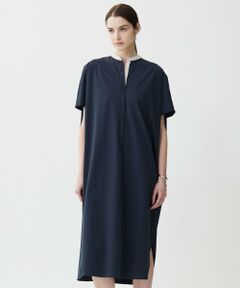 ICB / アイシービー ロング・マキシ丈ワンピース | 【接触冷感・UVカット・洗える】RENUソフトタイプライター バンドカラーワンピース