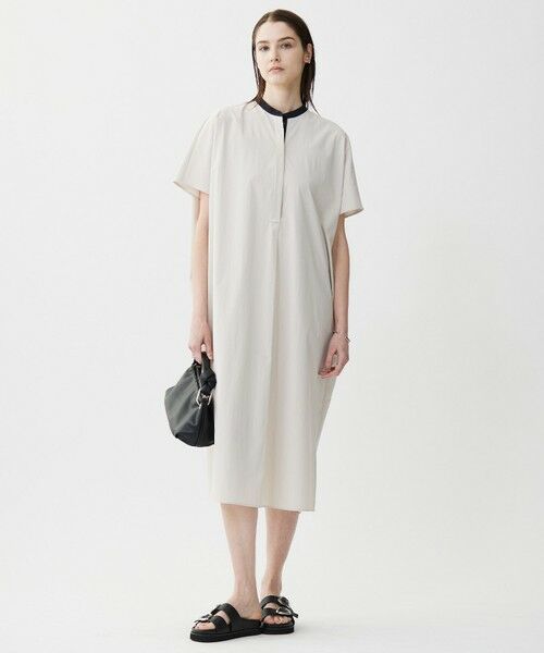 ICB / アイシービー ロング・マキシ丈ワンピース | 【接触冷感・UVカット・洗える】RENUソフトタイプライター バンドカラーワンピース | 詳細1