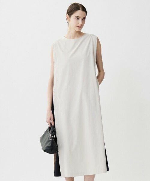 ICB/アイシービー 【接触冷感・UVカット・洗える】RENUソフトタイプライター バイカラーワンピース トープ×ブラック系 2 ICB/アイシービー 【接触冷感・UVカット・洗える】RENUソフトタイプライター バイカラーワンピース トープ×ブラック系 2